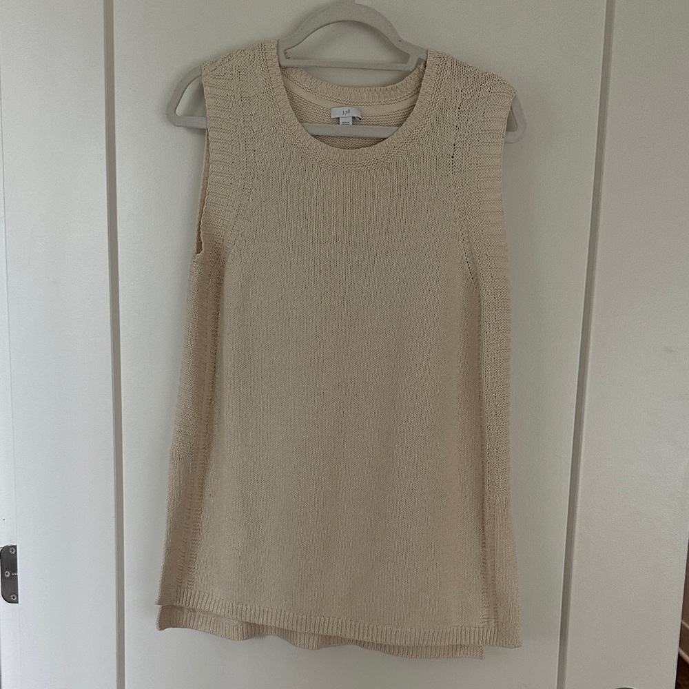 J. Jill Cream Knit Sweater